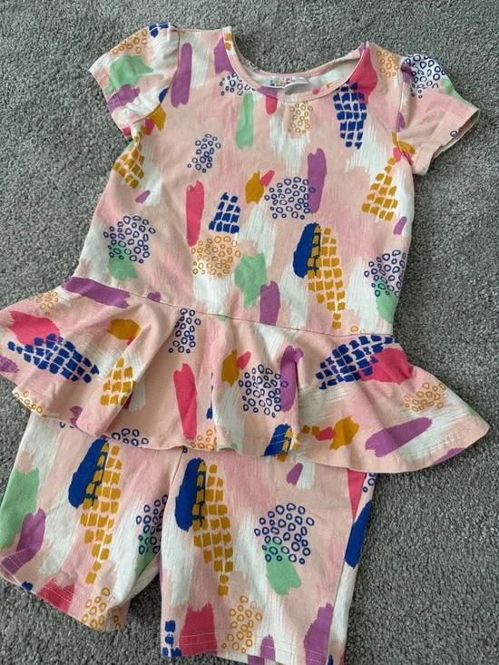 Girls Ruffled Romper - Picture 1 of 7